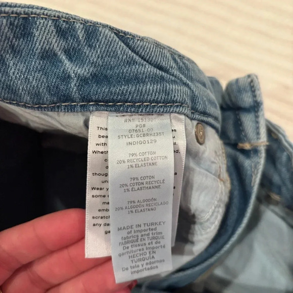 Good American Womens Denim High Rise Jeans Bootcut Distressed Size 8/29 RN151301 - Picture 8 of 9